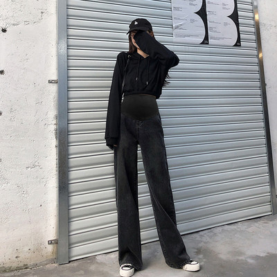 Τζιν για εγκύους με ψηλόμεσο - φαρδύ μοντέλο