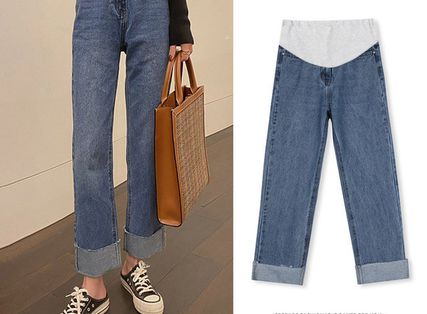 Kismama farmer felhajtott szárral