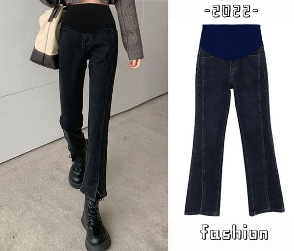 Νέο μοντέλο γυναικείο μακρύ τζιν παντελόνι εγκυμοσύνης