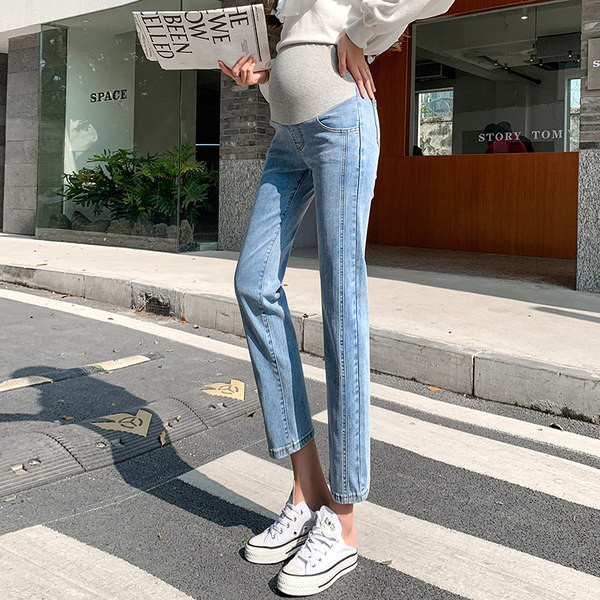 Női farmer terhes nőknek magas derékkal - két színben