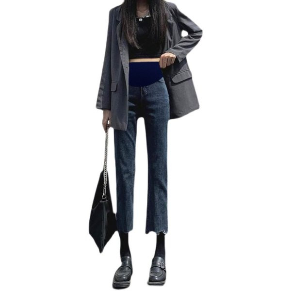 Női szakadt kismamafarmer