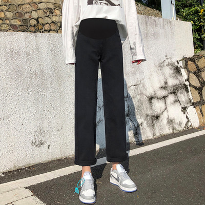 Ležerne ženske traper hlače za trudnice