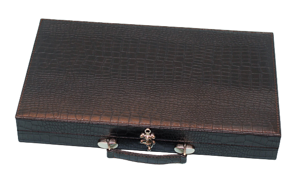 Табла за игра Ahelos, Куфар, Еко Кожа/Дърво, 58х48 см