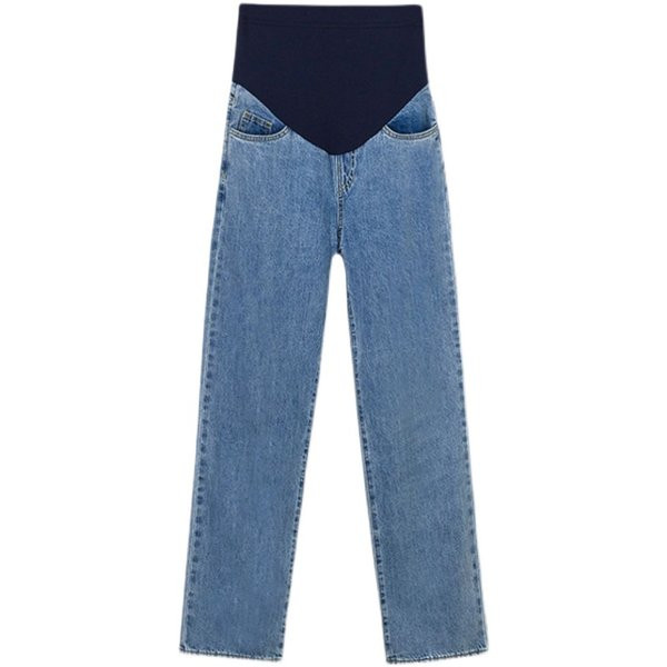 Modern női kismama farmer - egyenes modell