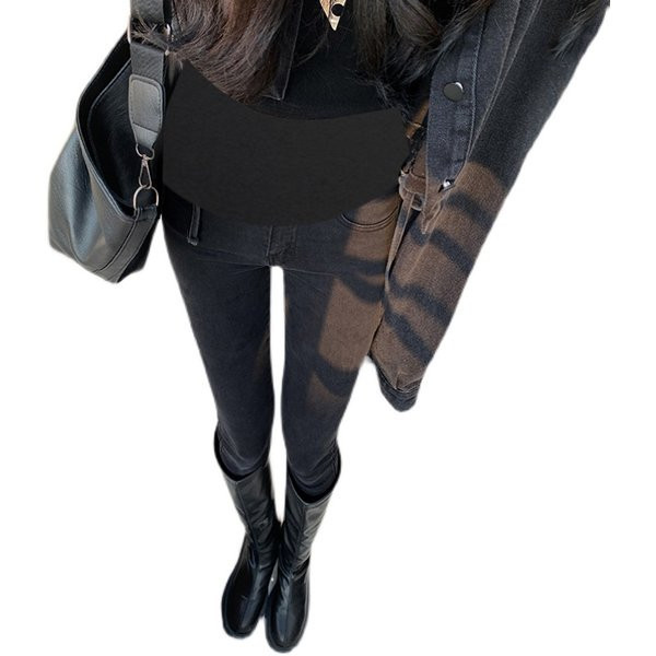 Нов модел дамски ластични дънки за бременни