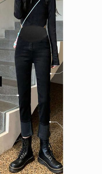 Új modell női rugalmas derekú kismamafarmer