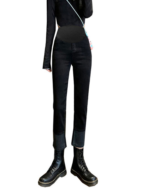 Új modell női rugalmas derekú kismamafarmer