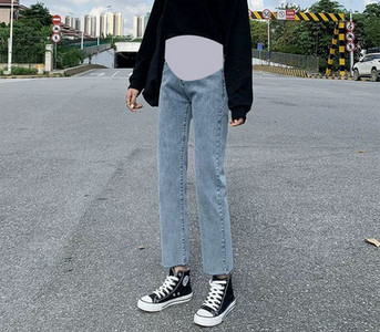 Ženske traperice za trudnice - ležerne s visokim strukom