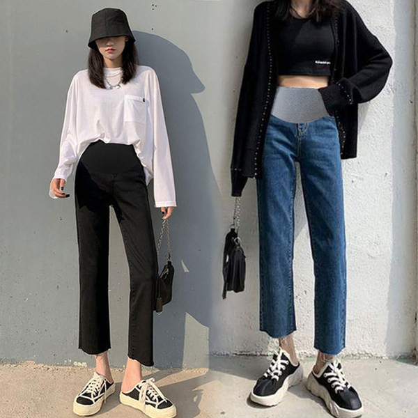 Ženske traperice za trudnice - ležerne s visokim strukom