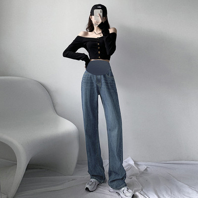 Φαρδύ καθημερινό μοντέλο τζιν για εγκύους