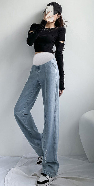 Kismama farmer magas elasztikus derékkal