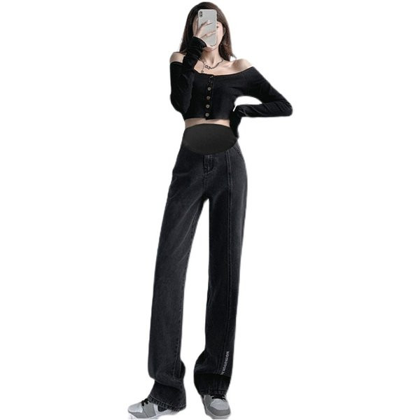 Kismama farmer magas elasztikus derékkal