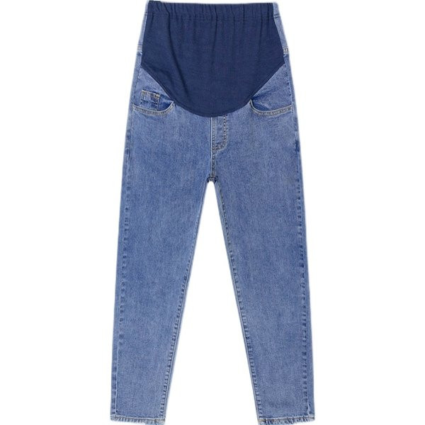 Női magas derekú kismamafarmer