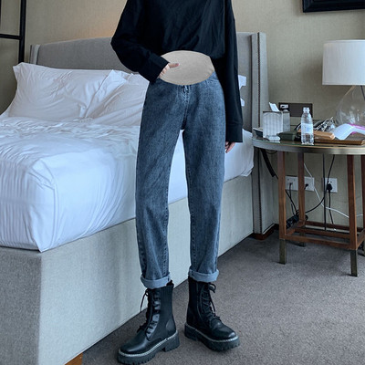 Ежедневни дамски дънки с джобове за бременни