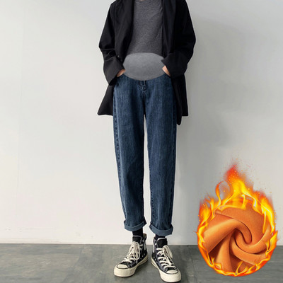 Ежедневни дамски дънки с джобове за бременни