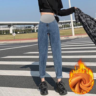 Ежедневни дамски дънки с джобове за бременни