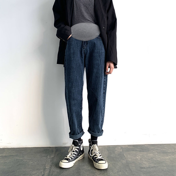 Ежедневни дамски дънки с джобове за бременни