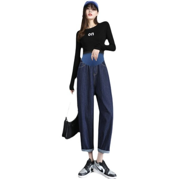 Széles farmernadrág terhes nők számára