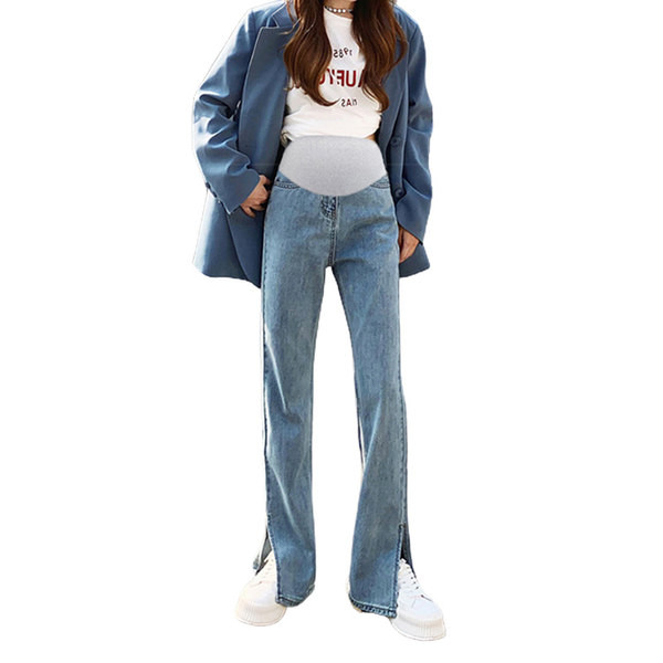 Női farmer terhes nőknek - magas derekú szabású modell