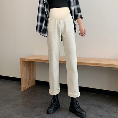 Τζιν εγκυμοσύνης με φερμουάρ και ραφή