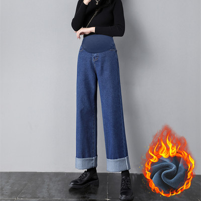 Magas derekú kismama farmernadrág - laza minta