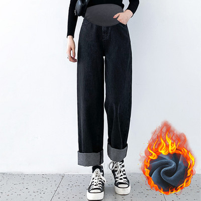 Magas derekú kismama farmernadrág - laza minta