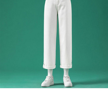 Γυναικείο τζιν για εγκύους - φαρδύ μοντέλο με τσέπη