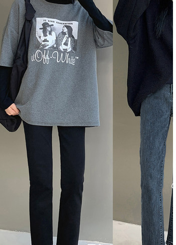 Magas derekú farmernadrág terhes nőknek - két színben