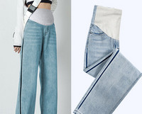 Női magas derekú kismamafarmer - nyári karcsú