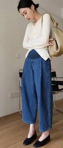 Φαρδύ μοντέλο casual τζιν για εγκύους