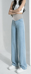 Дамски дънки за бременни жени - със свободен модел