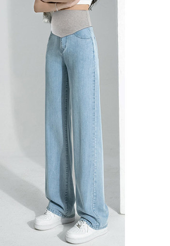 Дамски дънки за бременни жени - със свободен модел