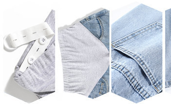 Női, magas derekú kismamafarmer - puha farmer