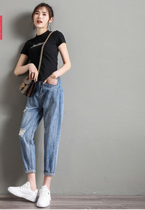 alkalmi kismama szakadt farmer