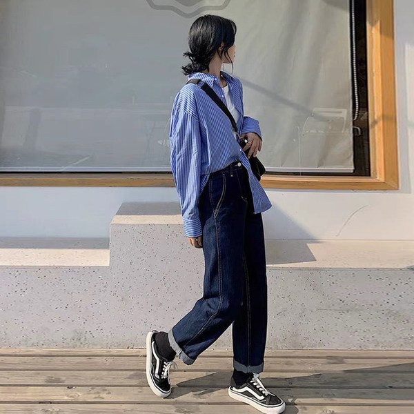 Elasztikus derékú női kismamafarmer