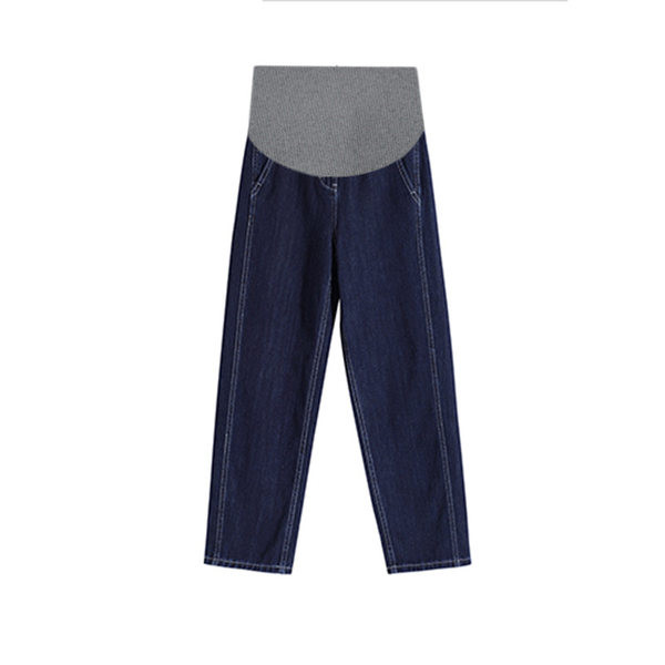 Elasztikus derékú női kismamafarmer