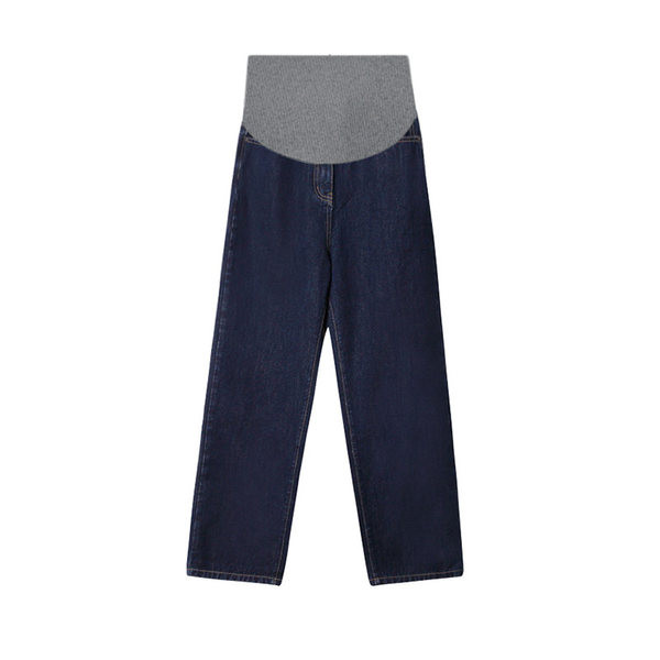 Kényelmes, széles szárú női farmer kismamáknak