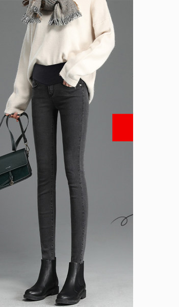 Ženske elastične traperice za trudnice visokog struka