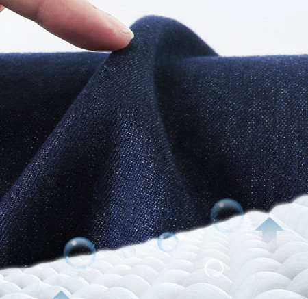 Дамски дънки за бременни жени - с висока талия широк модел