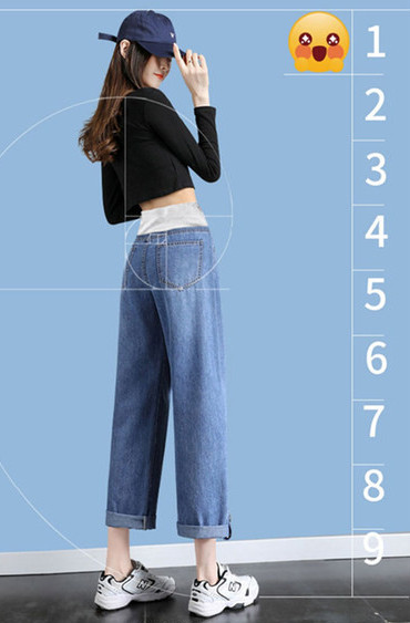 Nyári modell terhes nők számára gombbal a lábán