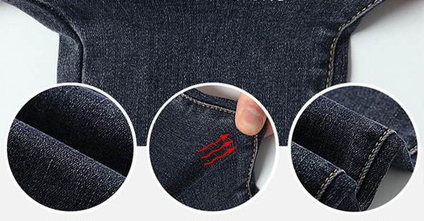 Női farmer terhes nőknek - magas derekú plusz bársonyvastagítás