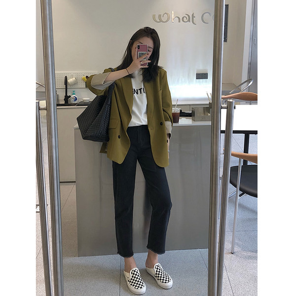 Női farmer terhes nőknek - magas derékú, egyenes modellgumi