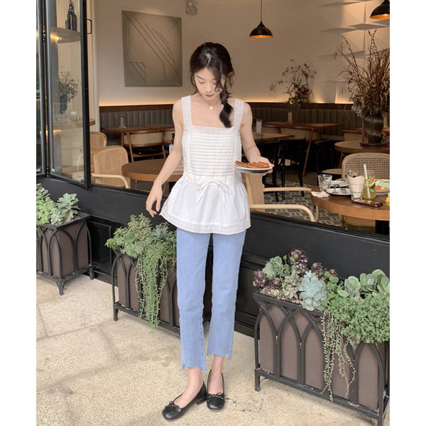 Ležerne ženske traperice s poderanim uzorkom za trudnice