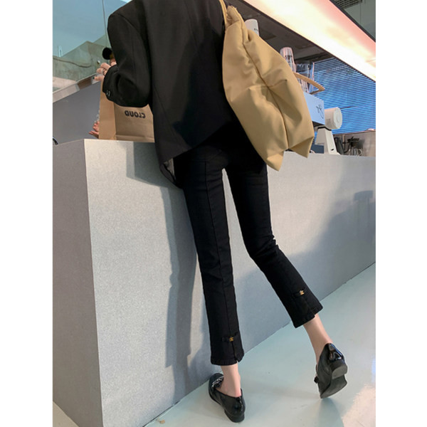 Fekete női nadrág terhes nők számára