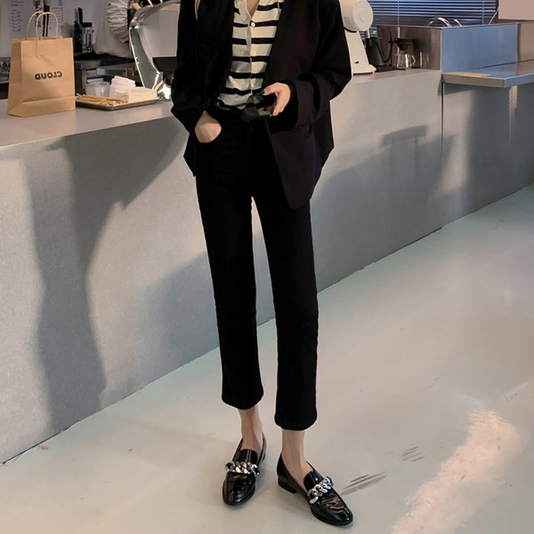 Fekete női nadrág terhes nők számára