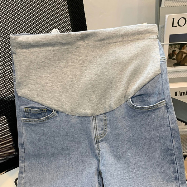 Kismama farmernadrág szárral