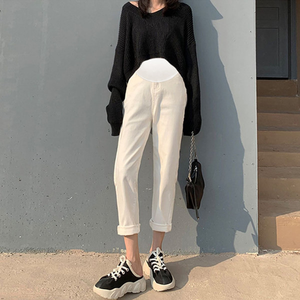 Női magas derekú kismamafarmer új modellje - három színben