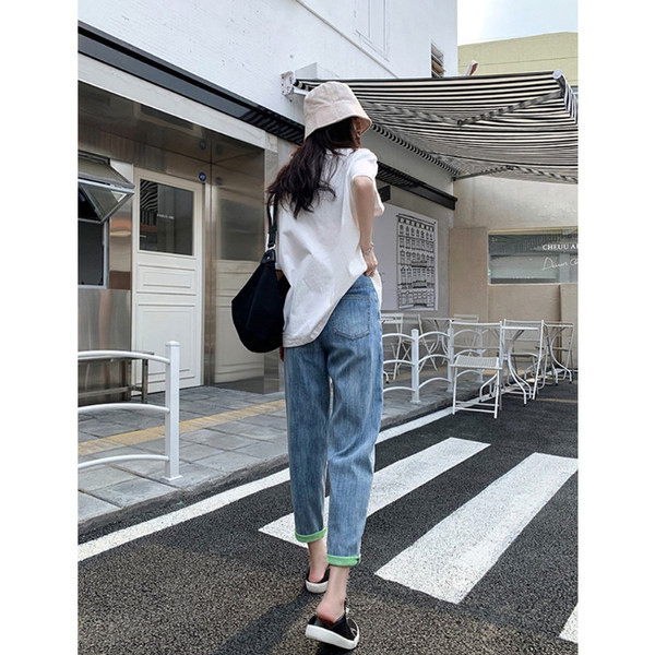 Női magas derekú kismamafarmer új modellje - három színben