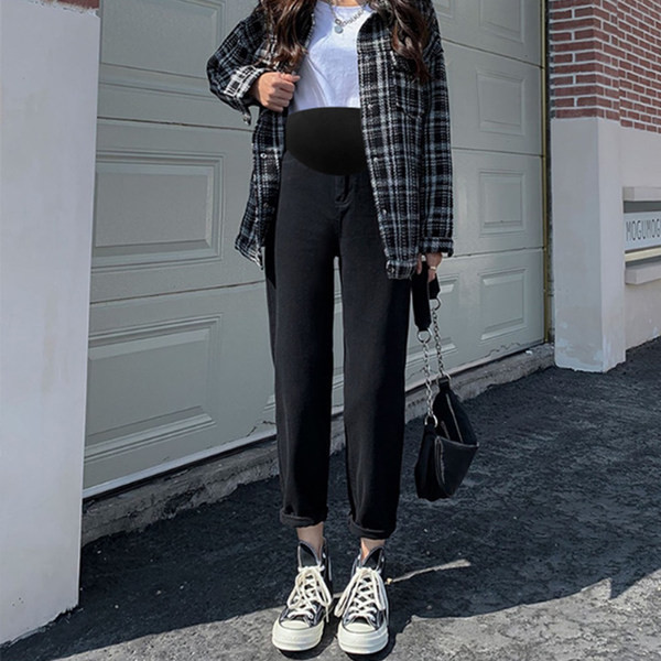 Női magas derekú kismamafarmer új modellje - három színben