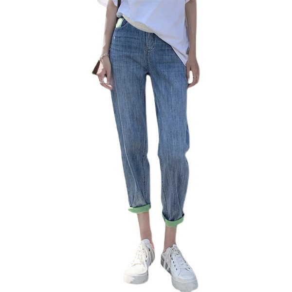 Női magas derekú kismamafarmer új modellje - három színben